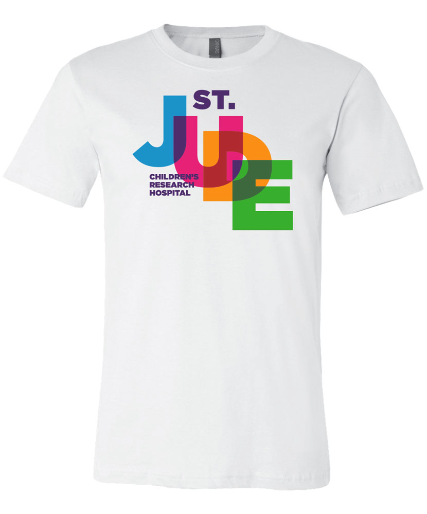 St. Jude Overlay White T-Shirt